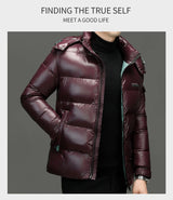 Men's Quilted Hooded Parka – Warm Winter Jacket