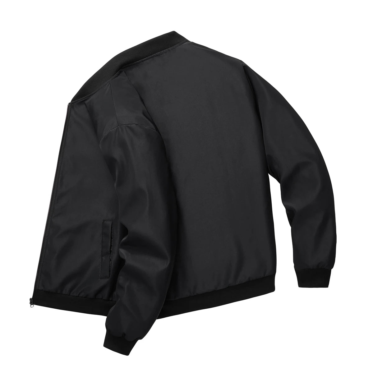 Men's Lightweight Zip-Up Baseball Collar Jacket