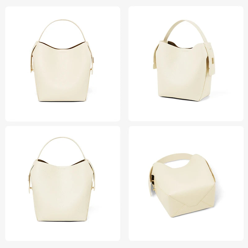 LA FESTIN Original Brand Genuine Leather Ladies Handbag Shoulder Crossbody Bag Portable Bucket Bag Female Bags Women's Bag