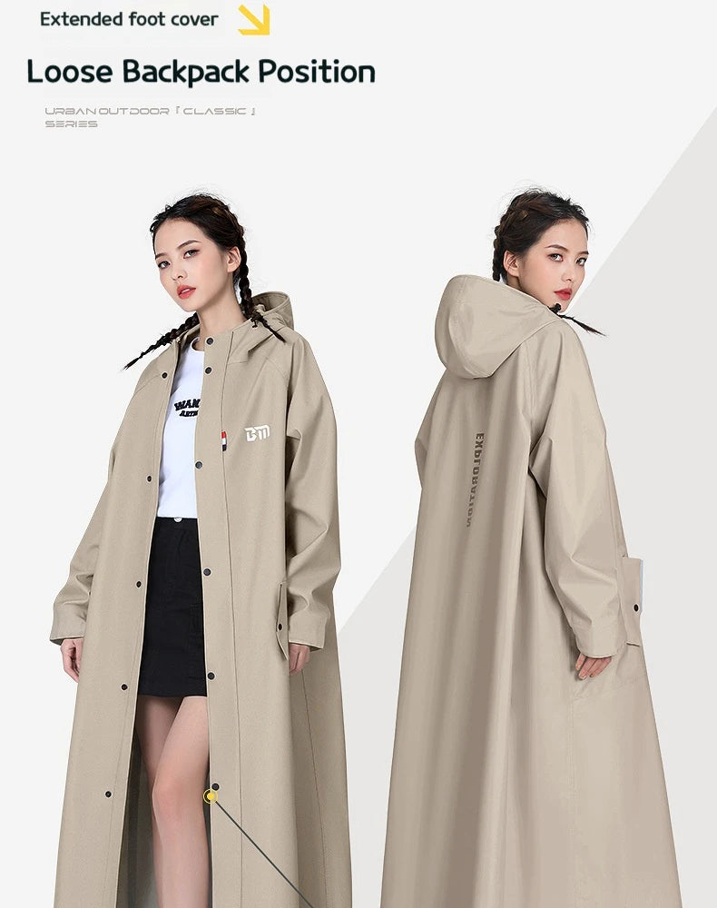 All-Weather Full-Body Poncho for Cycling & Hiking