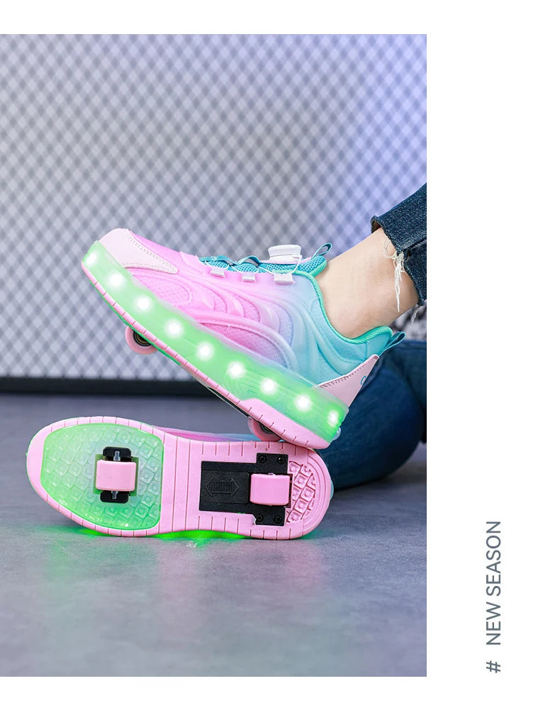 LED Light-Up Roller Skate Shoes