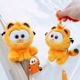ORIGINAL Garfield Kawaii Soft Plush Toys Keychain Cute Cats Anime Stuffed Animals Peluche Doll Pendants Birthdays Gifts For Kids