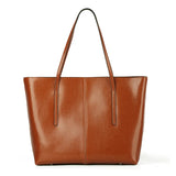 Burminsa Vintage Genuine Leather Tote Bag for Women