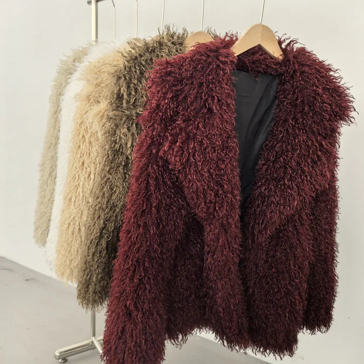 Plush Faux Fur Winter Coat