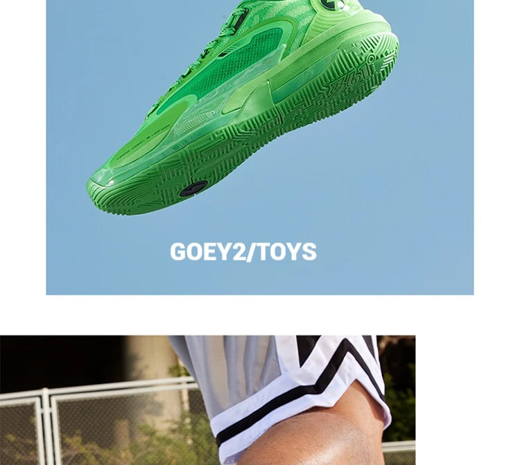 361 Degrees GOEY 2.0 Youth Men's Sports Basketball Wear-Resistant Non-slip Shock-absorbing Lightweight Sneakers Male 672511117