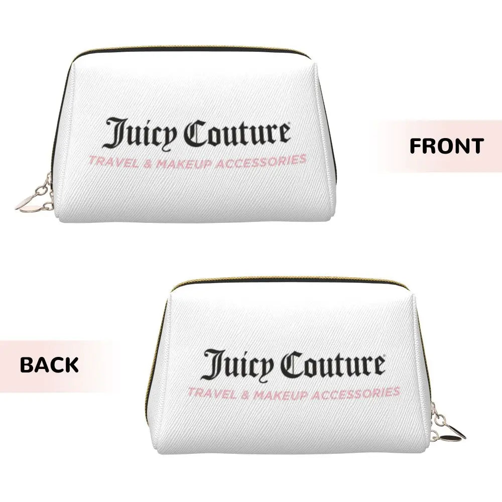 J-Juicy-C-Couture Makeup Bag Zipper Pouch Travel Cosmetic Bags Large Leather Portable Cosmetic Bag for Women