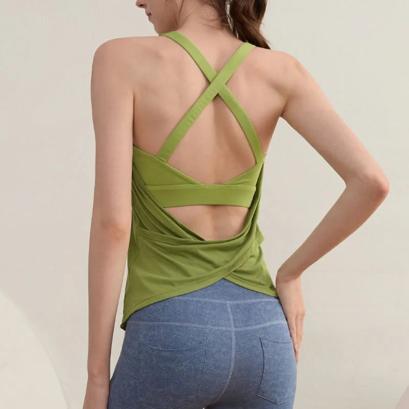 Trendy Two-Piece Yoga Set | High-Impact Sports Bra & Performance Leggings