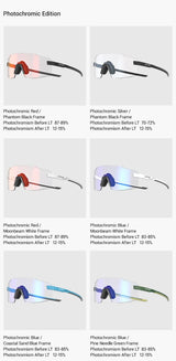 Kapvoe Fashion Sunglasses for Men Photochromic Runnning Glasses Light-Weight Cycling Glasses Bike Women UV400 Hiking Eyewear