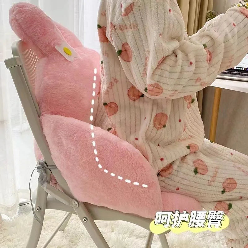 Cartoon Kuromi Melody Series Air Conditioned House Office Chair Cushion Autumn And Winter Comfortable Bedding Peripheral Gifts