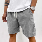 Men’s Retro Summer Shorts with Drawstring Waist