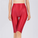 Women's Sheer Stretch Knee-Length Shorts