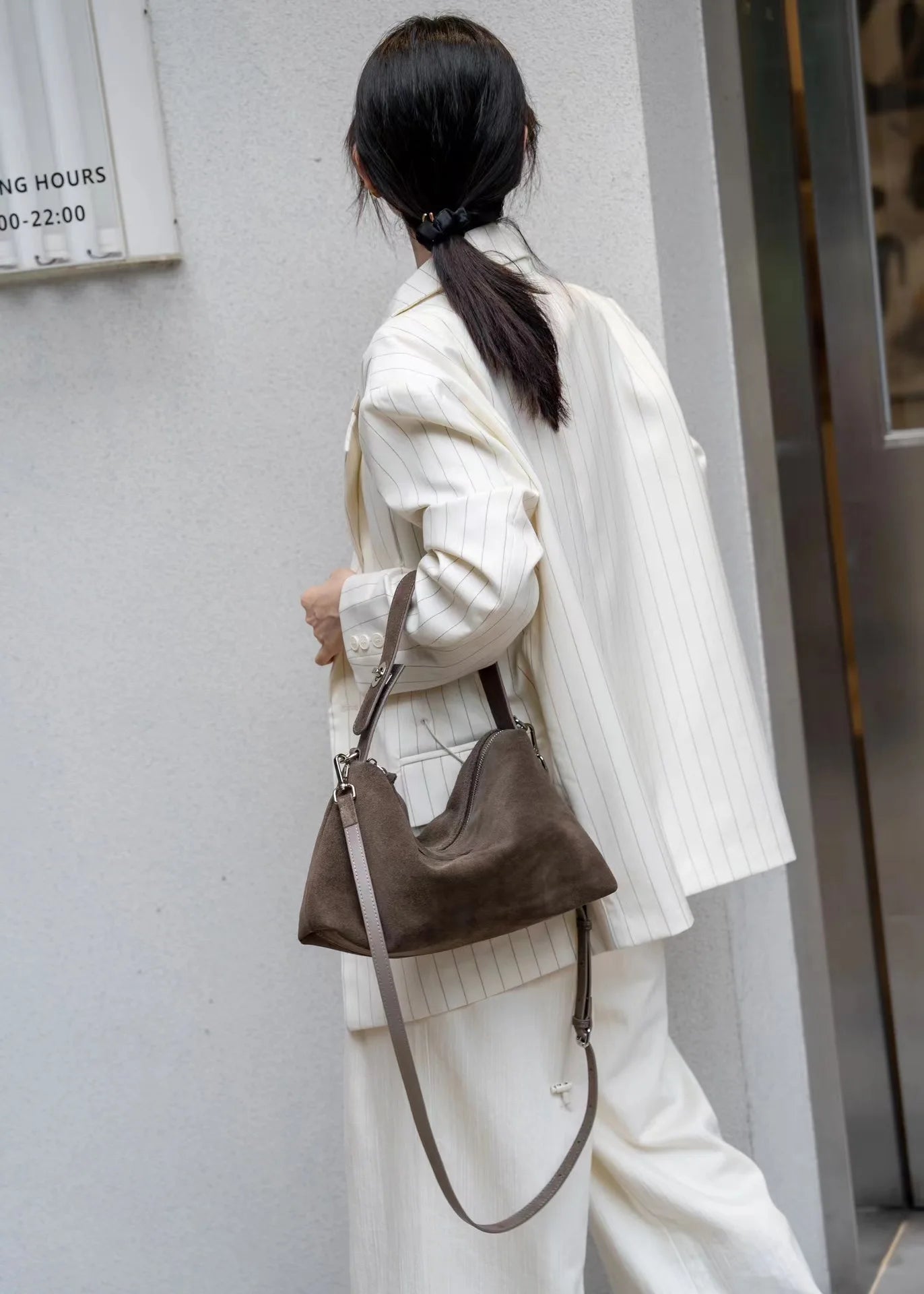 Luxury Suede Boston Tote