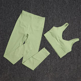 TRY TO BN Gym Sets Woman 2 Piece Sports Bra High Waisted Leggings Fitness Sportswear Women's Tracksuit Yoga Wear Workout Clothes