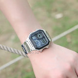 Casio AE1200 World Time "Royale" Digital Sport Watch - Stainless Steel