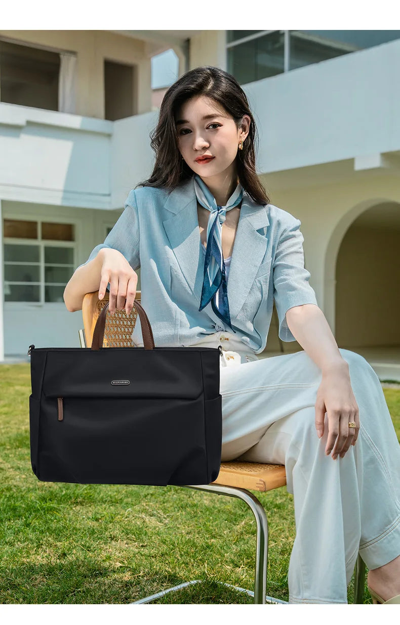 GOLF Women Business Handbag Briefcase Laptop Bag 15 Inch Waterproof Work Office Bag for Ladies Commuter Shoulder Bags Computer