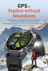 GUHUAVMI TANK Y102 – Military GPS Smart Watch for Men