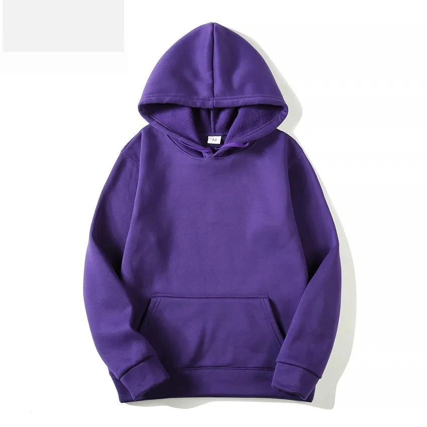Fleece Pullover Hoodie with Pockets