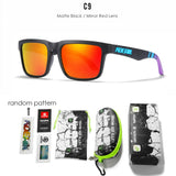 KDEAM All Black Men's Sunglasses Polarized And UV400 Protection Lens Driving Fishing Glasses Mirror With Complete Package