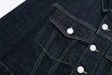 HH Women Fashion Denim Set Casual Lapel Long Sleeve Crop Jacket Buttons Female Vintage Wide Leg Loose Jeans Long Pants
