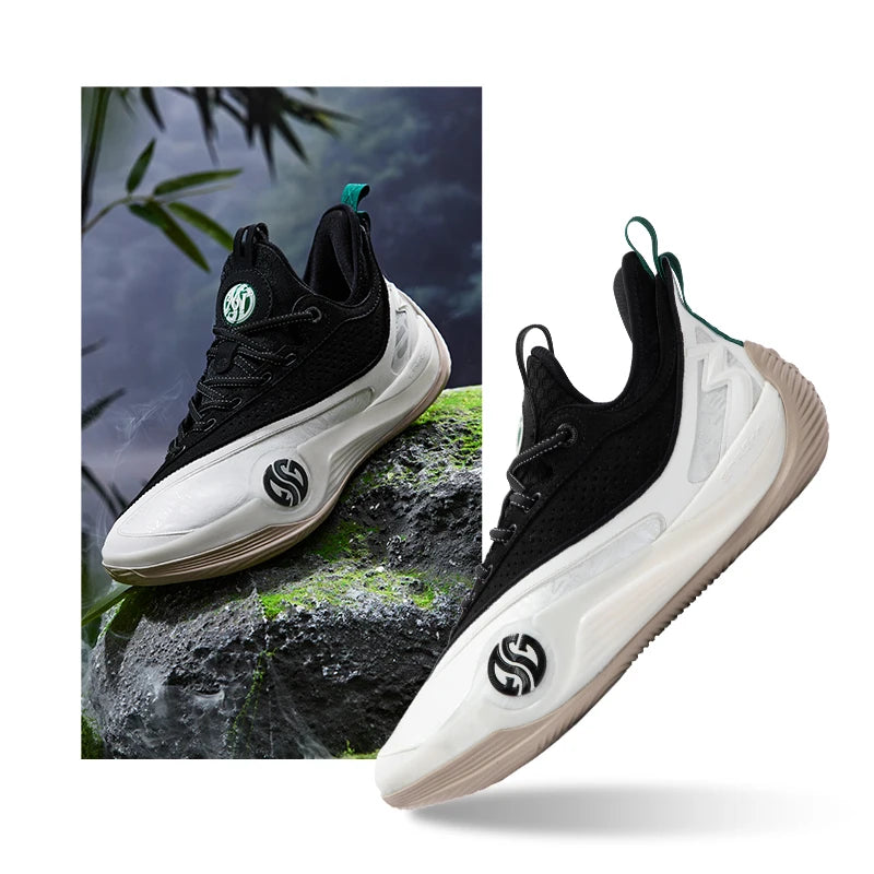 361 Degrees ZEN VI PRM Men's Basketball Sports Shoes Middle-Top Combat Wear-Resistant Non-Slip Support Sneakers Male 672431102