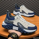 Large Size Spring and Autumn New Thick Sole Height Increasing Casual Men's Shoes Niche Trend Versatile Flat Sports Men's Shoes