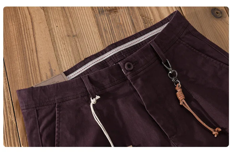 Men's Vintage Wide-Leg Cargo Trousers | Relaxed Fit