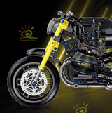 HUIQIBAO 1:8 Classic Motorbike Building Blocks High-tech Model Moto City Racer Bricks Toy for Kid Boy Children Adult MOC Car Set