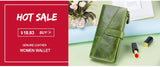 Contact'S Genuine Leather Wallets Women Men Wallet Short Small RFID Blocking Card Holder Wallets Ladies Red Coin Purse