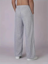 Men’s Loose Straight-Leg Fleece Basketball Pants