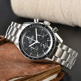 VK63 Chronograph Men's Watch | Panda Dial | 100M Water Resistant