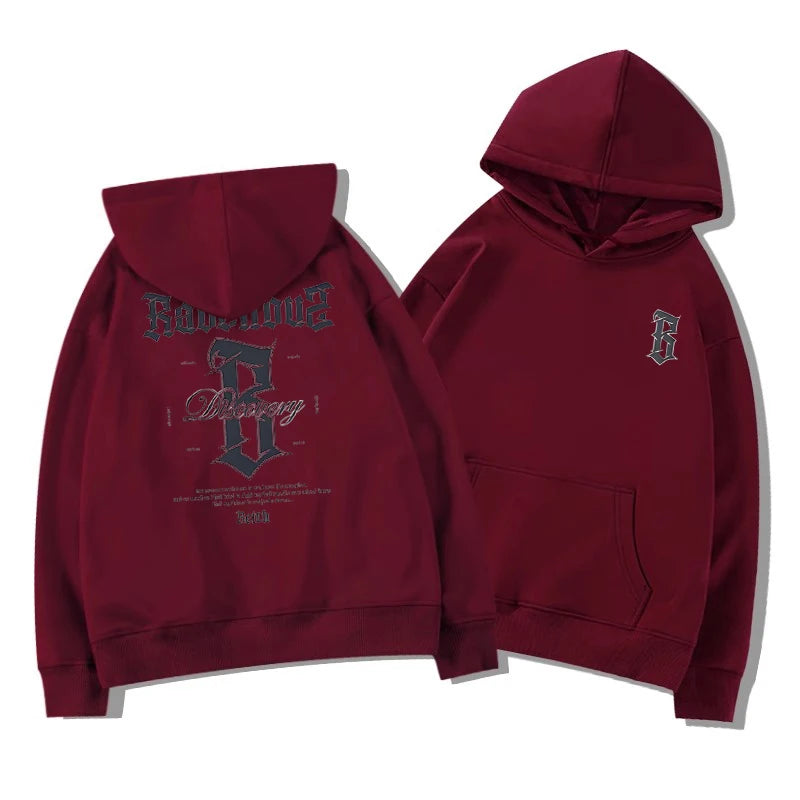 Men’s Printed Pullover Hoodie
