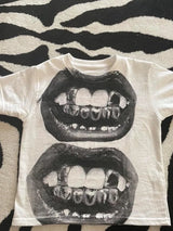 Y2K Punk Gothic Short Sleeve Tee for Women