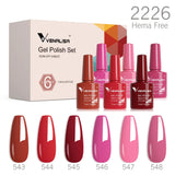 VENALISA 6-Piece Winter Gel Polish Set – HEMA & TPO Free
