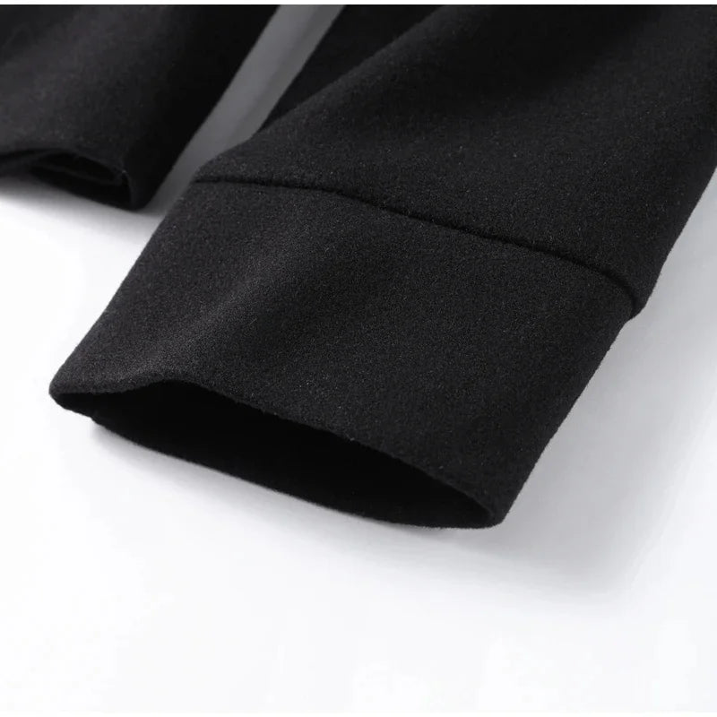 Urban Stand-Collar Woolen Coat