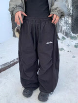 Women's Fleece Wide-Leg High-Waist Pants