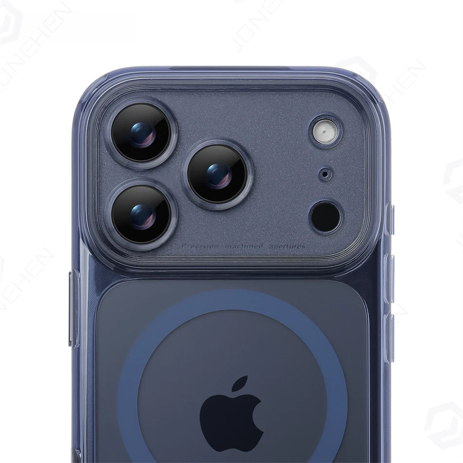 Magnetic Clear iPhone Case with Camera Button