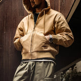 Maden J130 Heavyweight Canvas Hooded Jacket for Men