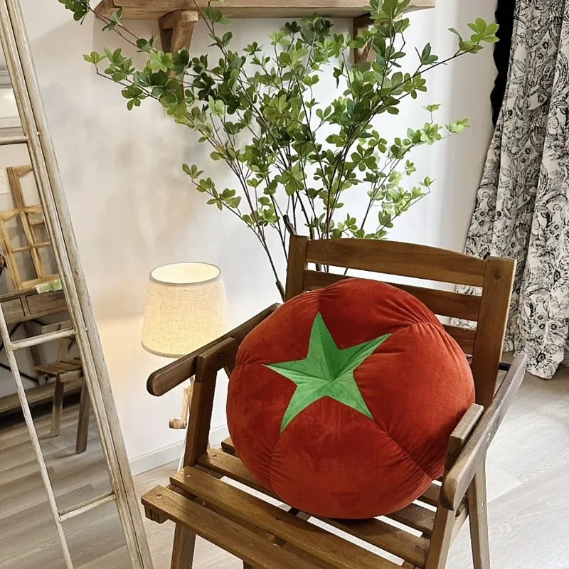 ins cute soft cute mushroom tomato futon cushion bed cushion doll throw pillow lazy living room sofa pillow