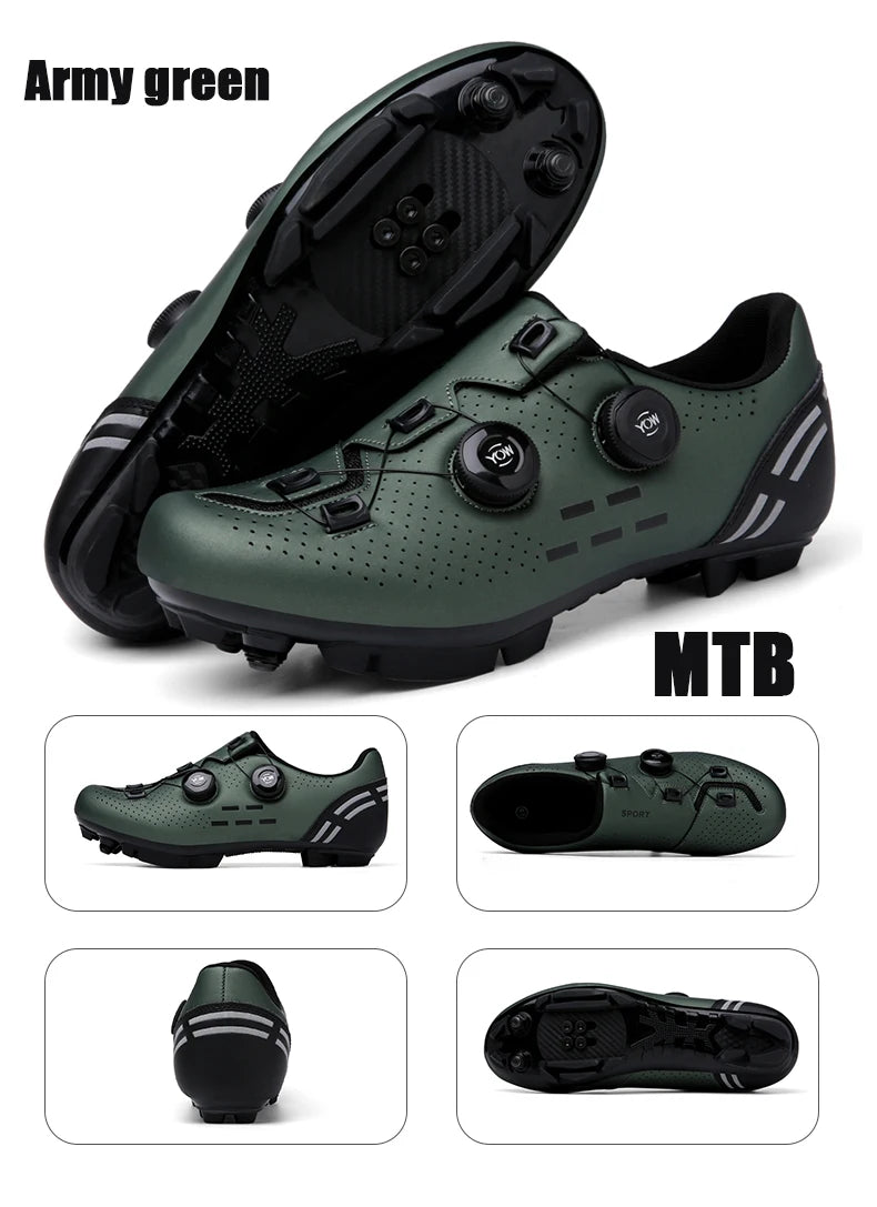 2026 Cycling Sneaker Mtb with Cleats Men Carbon Sports Speed Bike Shoes Women Mountain Racing Flat SPD Road Cycling Footwear