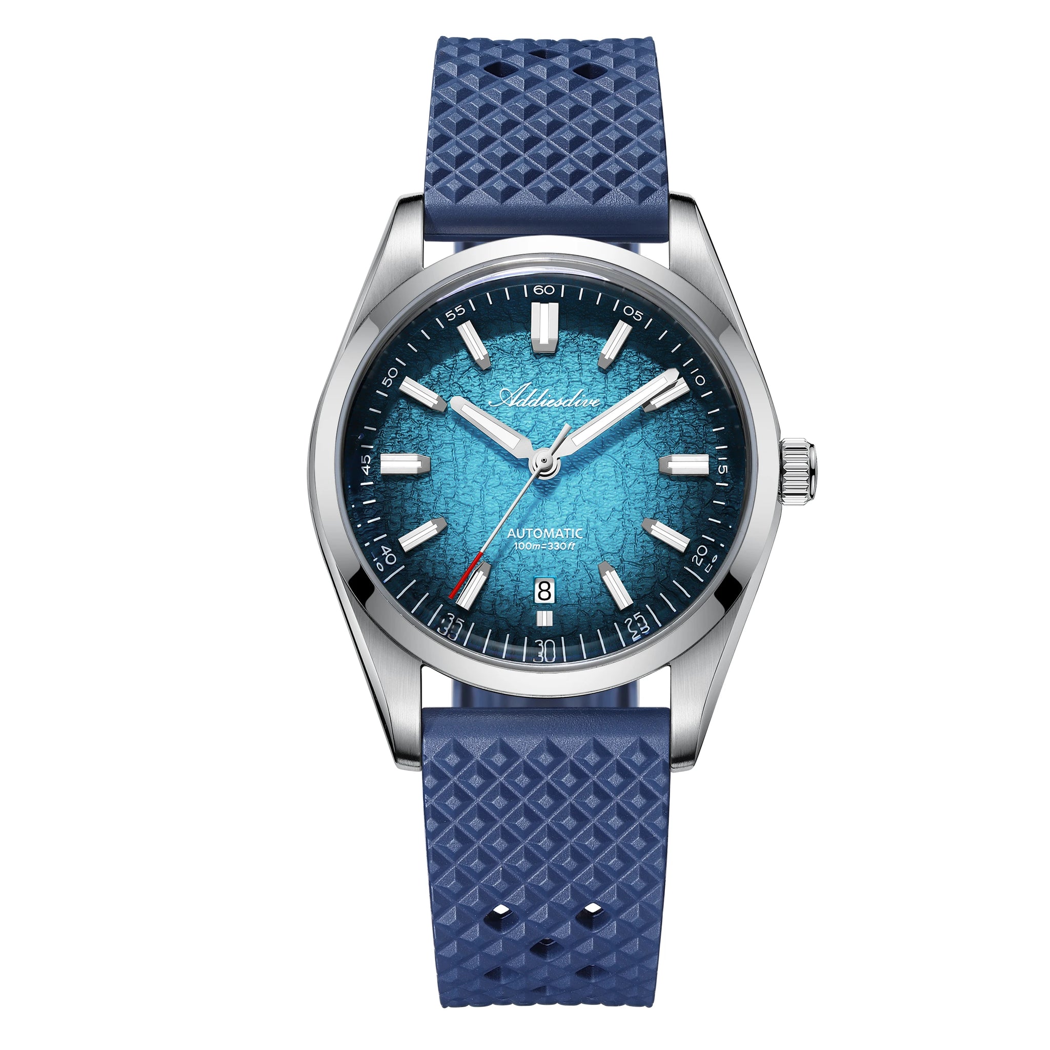 ADDIESDIVE Gradient Diver Watches for Men K1 Mineral Glass Stainless Steel Waterproof Automatic Mechanical Watches AD2531 Luxury