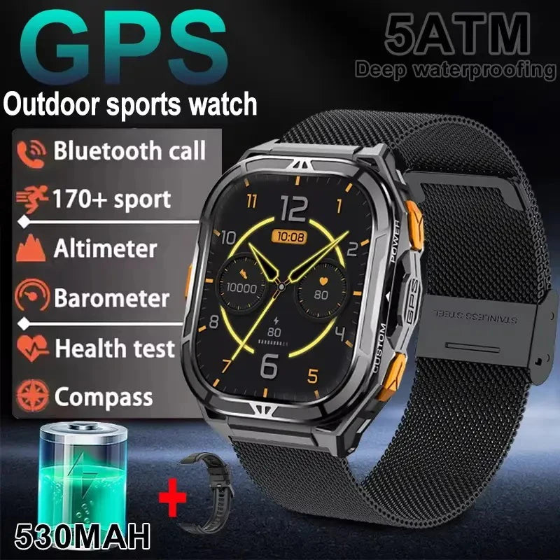 Elite AMOLED Smartwatch | Real GPS & 5 ATM Waterproof