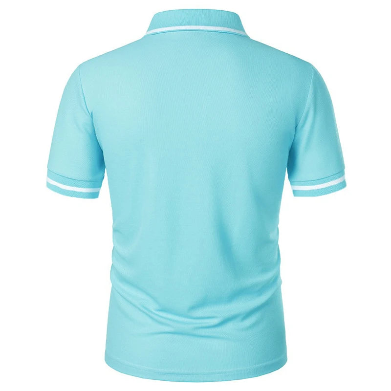 Men's Short Sleeve Knit Polo Shirt