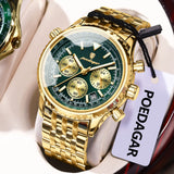 POEDAGAR Men's Luxury Chronograph Wristwatch