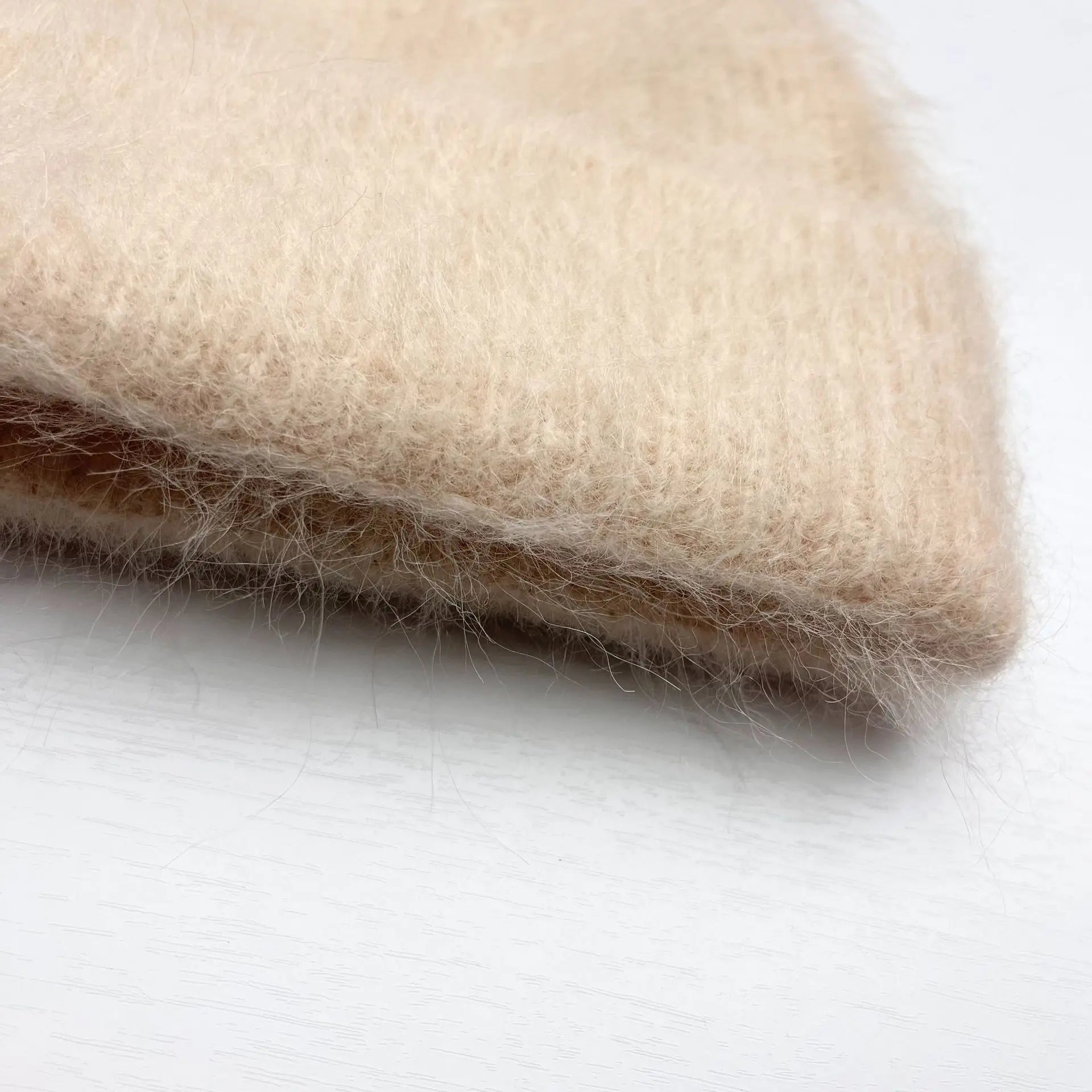 Fluffy Alpaca Wool Beanie | Women's Cozy Knit Winter Hat