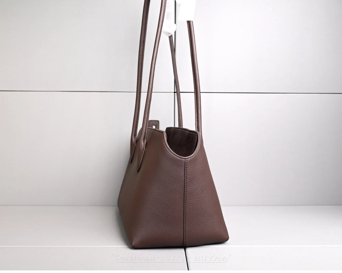 Genuine Leather Tote Bag – Pebbled Top-Grain Cowhide