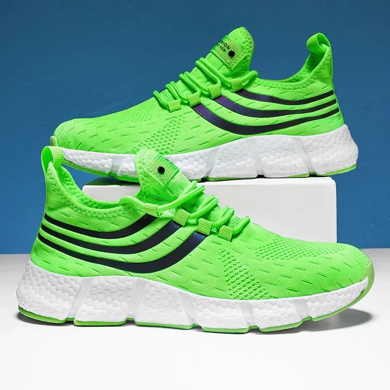 Men's Breathable Mesh Lace-Up Sneakers