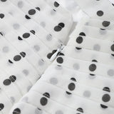 Women Polka Dot Print High Waist Maxi Skirt Elegant Ruched Mermaid Long Skirts 2026 Summer Casual Vacation Fashion  Outwear