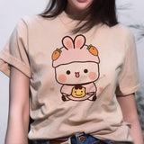 Bubu and Dudu Women’s Fashion Cartoon Tee - Casual Streetwear Designer Crop Top