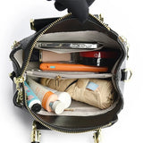 Luxury Handbag Fashion Print Large Capacity Soft Leather Women Shoulder Crossbody Bag Leisure Designer Ladies Purses and Handbag