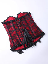USA-Made Strapless Butterfly Lace-Up Court Corset